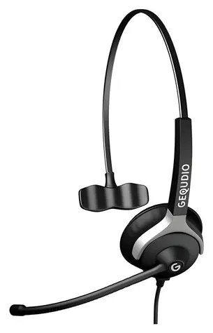 GEQUDIO Headset 1-Ohr čierna / Headset / Mono / RJ kábel / Potlačenie hluku
