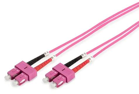 Digitus / Optický patch kábel SC-SC / Multimode OM4 / Duplex / 2 m
