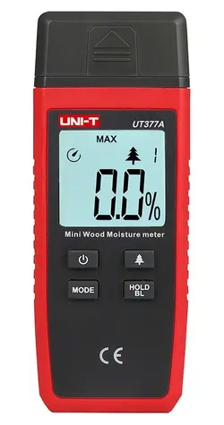 UNI-T UT377A / Vlhkomer dreva / 2-40 % / 4 kategórie dreva / LCD podsvietenie