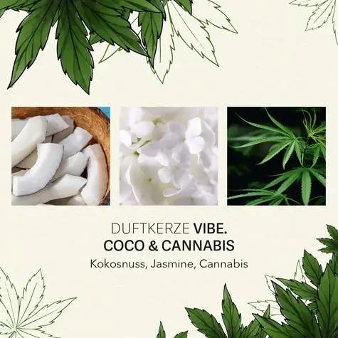 Candle Brothers CBD Vibe Coco & Cannabis / Vonná sviečka / 350 g