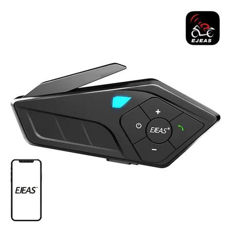 EJEAS E1PRO čierna / Handsfree slúchadlá na helmu / Bluetooth 5.1 / IP67 / USB-C