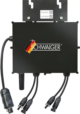 Schwaiger NEP 800/600W čierna / Mikromenič pre fotovoltaiku / 800 W / IP67