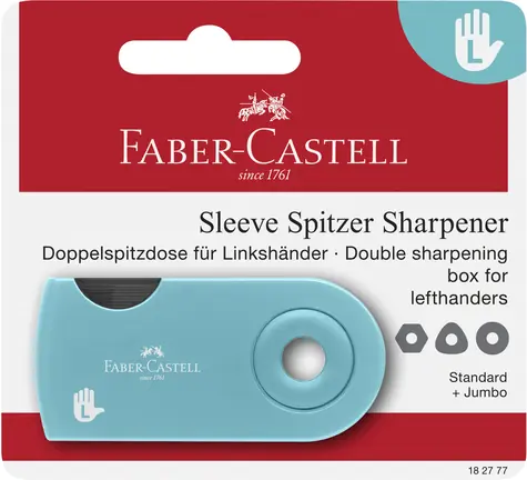 Faber-Castell Doppelspitzdose Sleeve L-Hand čierna / Orezávatko / dvojité / pre ľavákov