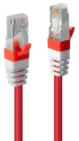 Lindy Cat6a S/FTP červená / Patch kábel / RJ45-RJ45 / PIMF / 5 m / 10 Gbit/s