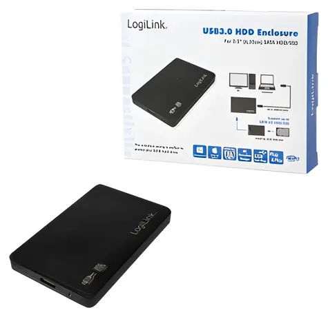 LogiLink UA0256 čierna / Externý box pre 2.5" disk / SATA / USB 3.0