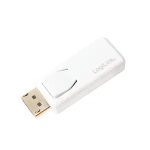 LogiLink CV0100 biela / Adaptér / DisplayPort (M) - HDMI (F) / 4K / pasívne