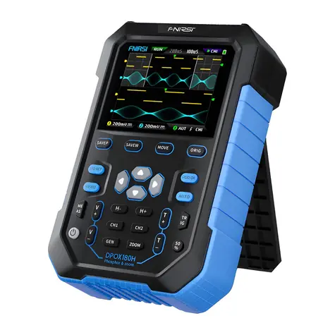 FNIRSI DPOX180H / Ručný osciloskop / 2 kanály / 180 MHz / 500 MSPS / DDS generátor 20 MHz