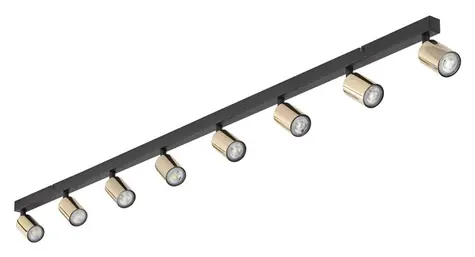 TK Lighting Top zlatá / Bodové stropné svietidlo / 8x GU10 / max. 10W