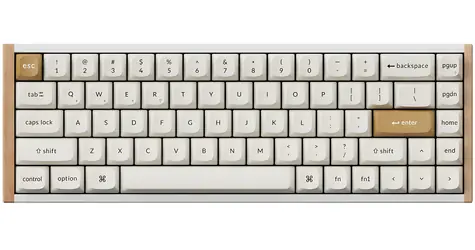 Keychron K6H Gateron Double-Rail Magnetic Nebula biela / Klávesnica / Hall Effect / BT / USB / Podsvietená