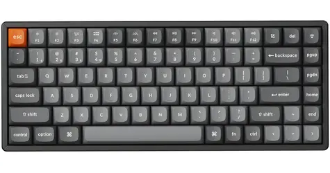 Keychron K2 Max Super Red šedo-čierna / Klávesnica / Mechanická / Bezdrôtová / Podsvietená