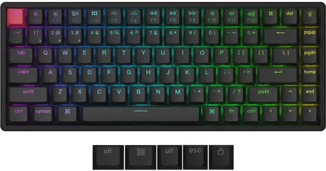 Keychron K2 v3 čierna / Klávesnica / 84 kláves / Mechanická / Super Banana switch / Bezdrôtová