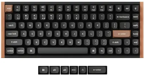 Keychron K2H Nebula / Klávesnica / Hall Effect / Gateron Double-Rail Magnetic / Bezdrôtová