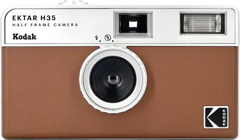 Kodak EKTAR H35 hnedá / Fotoaparát na film / 35mm film / blesk