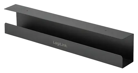 LogiLink KAB0070 čierna / Káblový žľab pod stôl / kov / nosnosť 5 kg / 60 cm