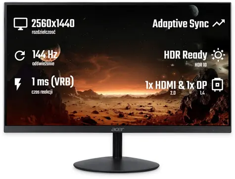 27" Acer SA272UP1bmipx / Monitor / IPS / QHD / 144Hz