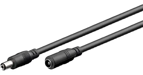 PremiumCord Predlžovací napájací kábel 5,5/2,1 mm / Napájací kábel / 3 m / Samice-samec