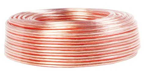 LogiLink reproduktorový kábel priehľadný / Kábel / 50 m / 2x 0,75 mm2 / netienený