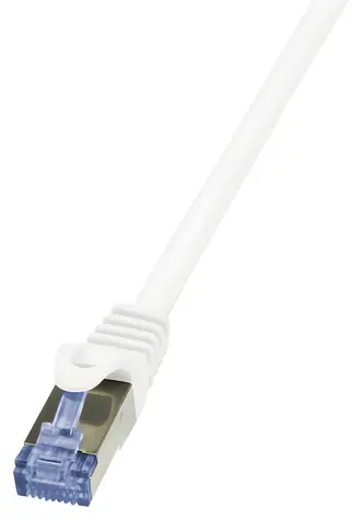 LogiLink CAT6a S/FTP biela / Patch kábel / RJ-45 / 15 m / LSZH