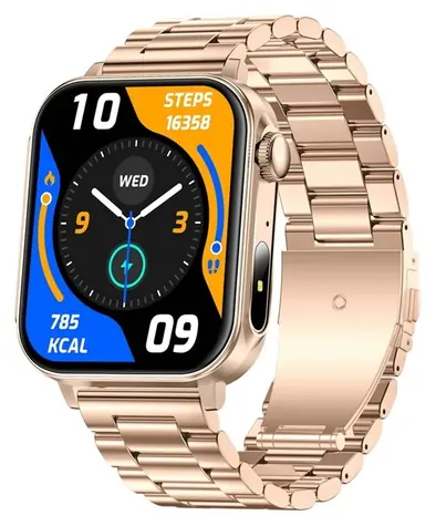 Colmi P80 oceľovo zlatá / Chytré hodinky / 1,83 "HD / Bluetooth volanie / 100+ šport. režimov / IP67