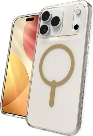 ZAGG Milan Snap Glitter zlatá / Zadný kryt / Apple iPhone 17 Pre Max / MagSafe / Grafen