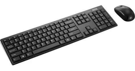 Lenovo 100 čierna / Bezdrôtový set klávesnice a myši / US layout / 1600 dpi
