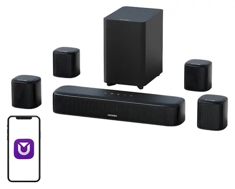 Ultimea Aura A40 / Soundbar / 7.1 / 330W / Bluetooth 5.3 / káblový subwoofer