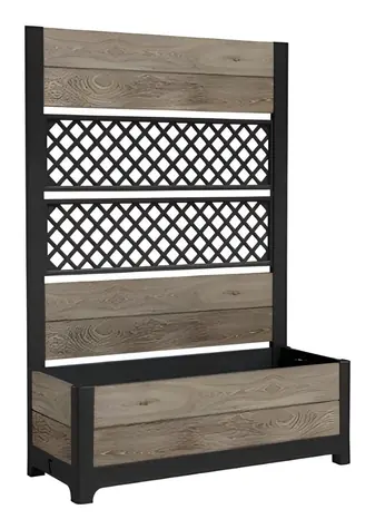 Keter Deco Tulip Ashwood / Kvetináč / Obdĺžnikový / 113,5x45,6x25,3 cm / Plast