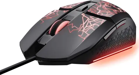 Trust GXT113 Felox čierna / Herná myš / optická / 6400 DPI / 6 tlačidiel / USB-A