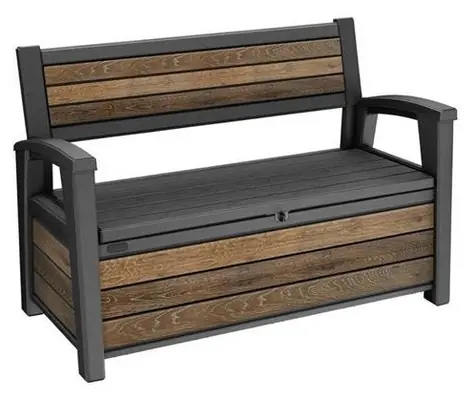 Keter Deco Garden Bench walnut / Záhradná lavica
