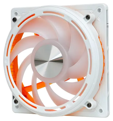 darkFlash DE8 biela / Ventilátor / 120 mm / ARGB podsvietenie / 800-1900 RPM / 35,61 dB / 55,22 CFM