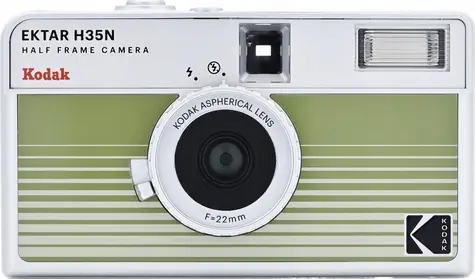 Kodak EKTAR H35N zelená / Fotoaparát na film / 35mm film / blesk
