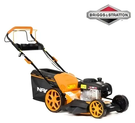 NAC LS46-450E-HSDS-JR / Benzínová kosačka na trávu / Šírka záberu 46 cm / S pojazdom