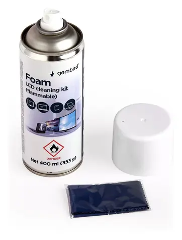 Gembird Čistiaca pena na LCD/TFT 400 ml / Čistiaci prostriedok / horľavá