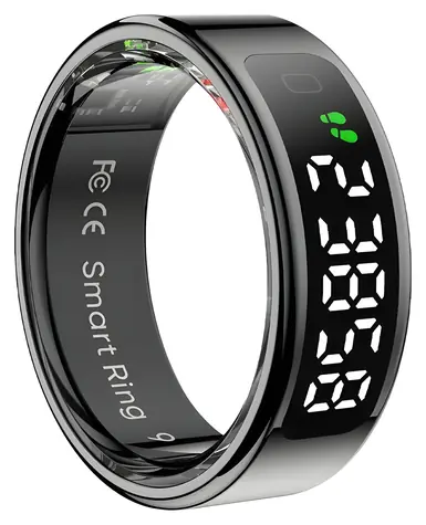 Colmi R12 vel. 7 17,9mm čierna / Chytrý prsteň / LED displej / Bluetooth 5.0 / 1ATM / výdrž 3-5 dní