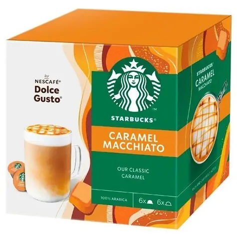 Starbucks Dolce Gusto Caramel Macchiato 12 ks / Kapsľová káva / Do kávovarov Dolce Gusto