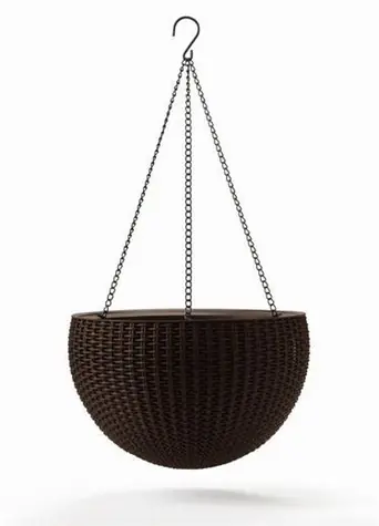 Keter Hanging Sphere whiskey hnedá / Kvetináč / závesný