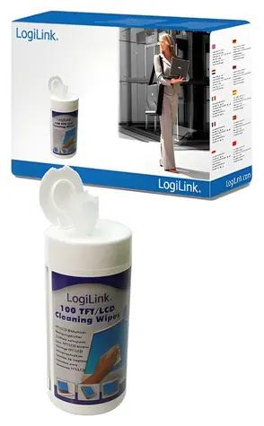 LogiLink RP0003 / Čistiace obrúsky na LCD / TFT / 100 ks