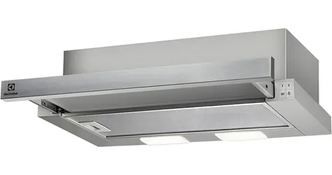 Electrolux LFP226S sivá / Digestor / 60 cm / polovestavaná / 330 m3/h / 64 dB / tr. C