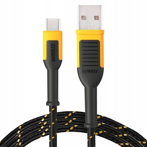 DeWalt DXMA131-1361-DWG čierna / Kábel USB / USB-A - USB-C / 1,2 m
