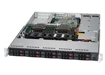 SuperMicro SC116AC10-R706WB3 čierna / Serverová skriňa / 1U / WIO / 10x NVMe/SFF / rPS 700W 80+ Platinum