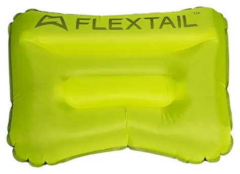 Flextail Tiny Pillow zelená / Nafukovací vankúš / AVS / 38,5 × 25,5 cm / 77 g