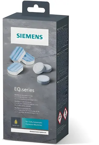 Siemens Čistiace a odvápňovacie tablety TZ80003A / Pre rad EQ a surpresso / 10 +6 ks / 2v1