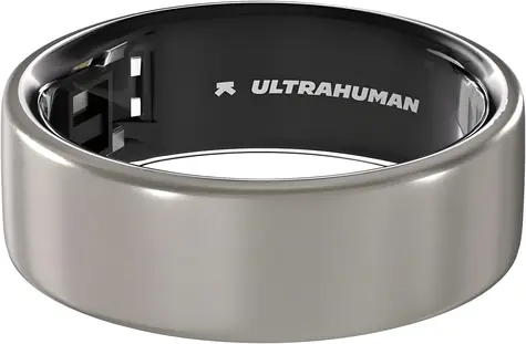 Ultrahuman Ring Air Raw Titanium veľ. 8 / Šikovný prsteň / Titan