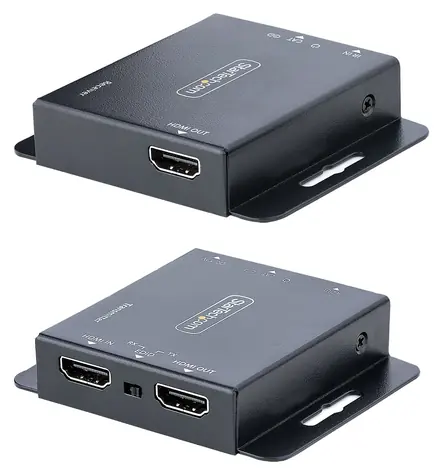StarTech HDMI extender po CAT6 4K PoC / AV extender / 4K 60Hz / audio 7.1 / kov čierna