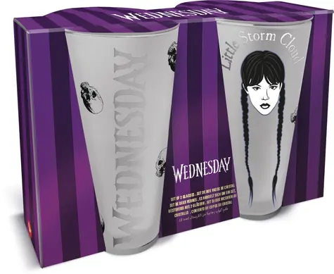 Stor Set pohárov Wednesday / Poháre / 480 ml / nevhodné do umývačky