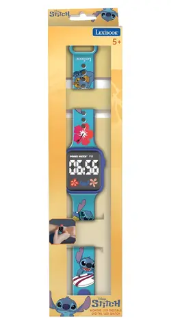 LEXIBOOK Digitálne hodinky Stitch / Detské hodinky / budík / LED displej / nastaviteľný opasok / od 3 rokov