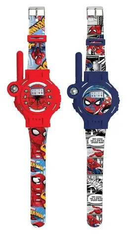 LEXIBOOK Detské hodinky Spiderman s vysielačkou / Dosah 200 m / LED svietidlo / USB dobíjanie