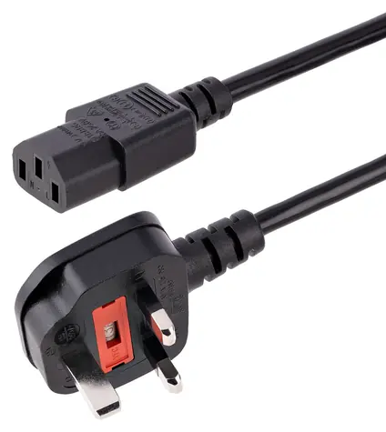 StarTech Power Cord UK Typ G - C13 3M čierna / Napájací kábel / Anglická koncovka / 250 V / 10 A