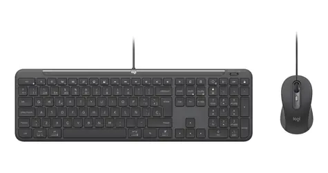 Logitech MK620 grafitová / Sada klávesnice a myš / drôtová / business