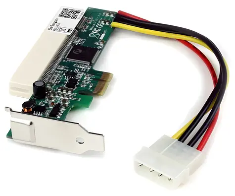StarTech Adaptér PCIe na PCI červená / Príslušenstvo / PCIe / PCI 32-bit / čipset PERICOM PI7C9X110BNBE